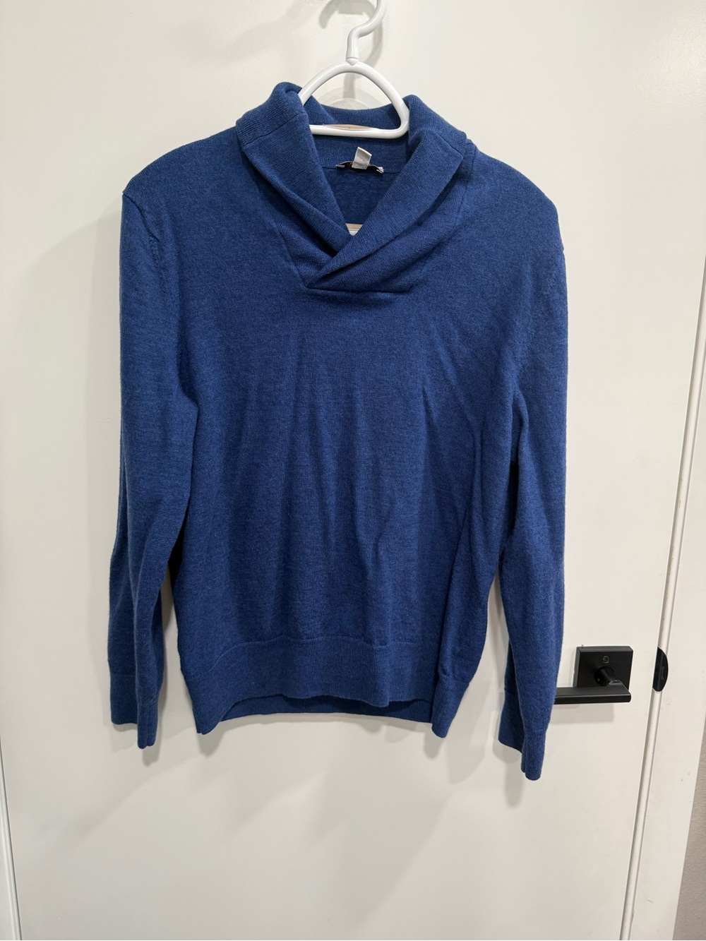 Gap Men’s Blue 100% Merino Wool Knit Pullover Sweater Long Sleeve L